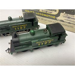 Wrenn '00' gauge - five Class R1 0-6-0 tank locomotives - No.7420 in LMS Red; No.31337 in BR Black; No.31340 in BR Malachite Green; No.1127 in Southern Green; all in boxes with instructions; and No.1127 in Southern Green; in associated Wrenn box (5)