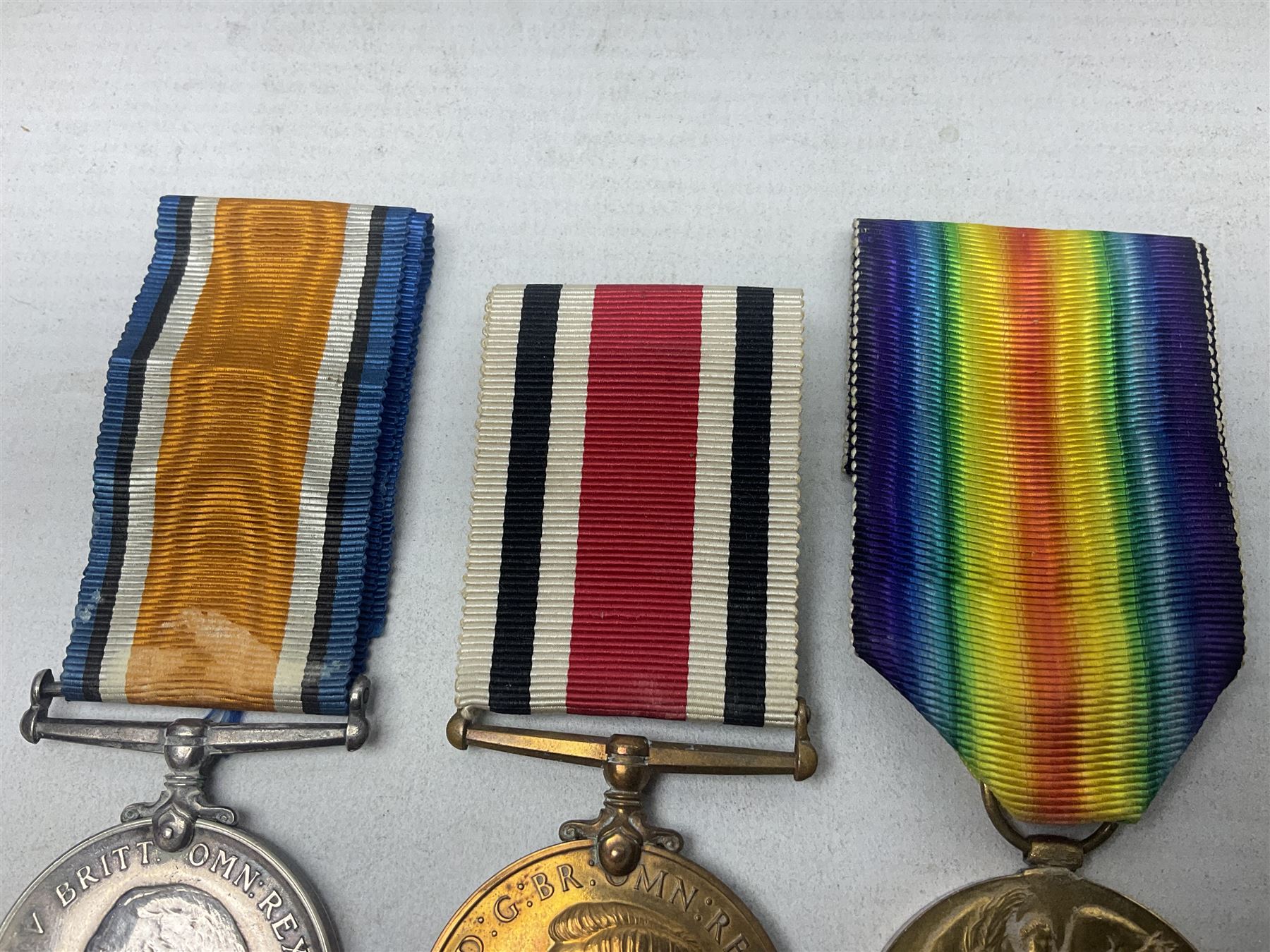 WW1 group of three medals comprising British War Medal and Victory Medal awarded to L-17280 Sjt. S. Riley R.A.; and Special Constabulary Medal to Sydney Riley; all with ribbons (3)