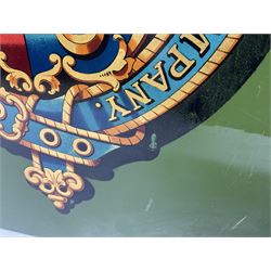 London & South Western Railway Company reproduction sign, upon a green ground, H51cm, W36cm