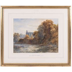 Bernard Walter Evans (British 1848-1922): 'Bolton Abbey', watercolour signed, titled on the mount, 24cm x 31cm
