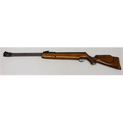  Webley Eclipse under lever air rifle, .22cal part chequer shaped stock No.836665 in fleece line slip  