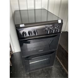 HOTPOINT HD5V92KCB 50 cm Electric Ceramic Cooker possibly unused - THIS LOT IS TO BE COLLECTED BY APPOINTMENT FROM DUGGLEBY STORAGE, GREAT HILL, EASTFIELD, SCARBOROUGH, YO11 3TX