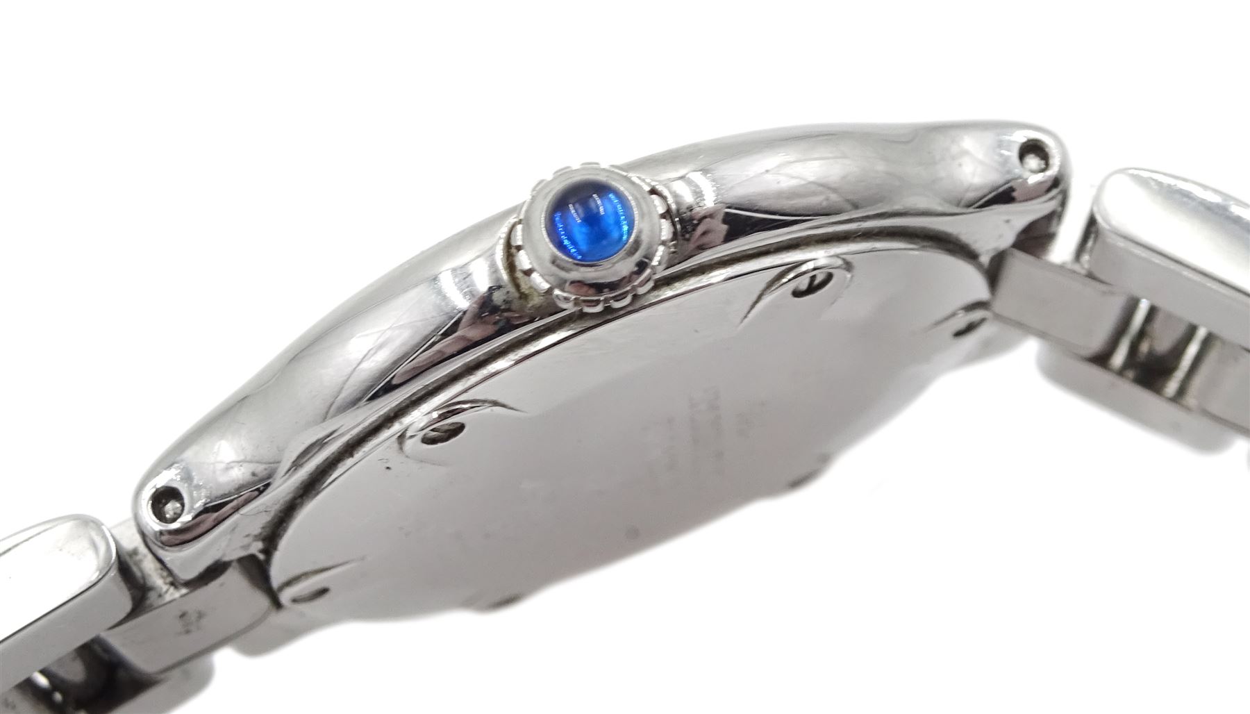 Cartier Must de Cartier 21 ladies stainless steel quartz wristwatch, Ref. 1340, serial No. PL156551, on original stainless steel strap, boxed with additional links 