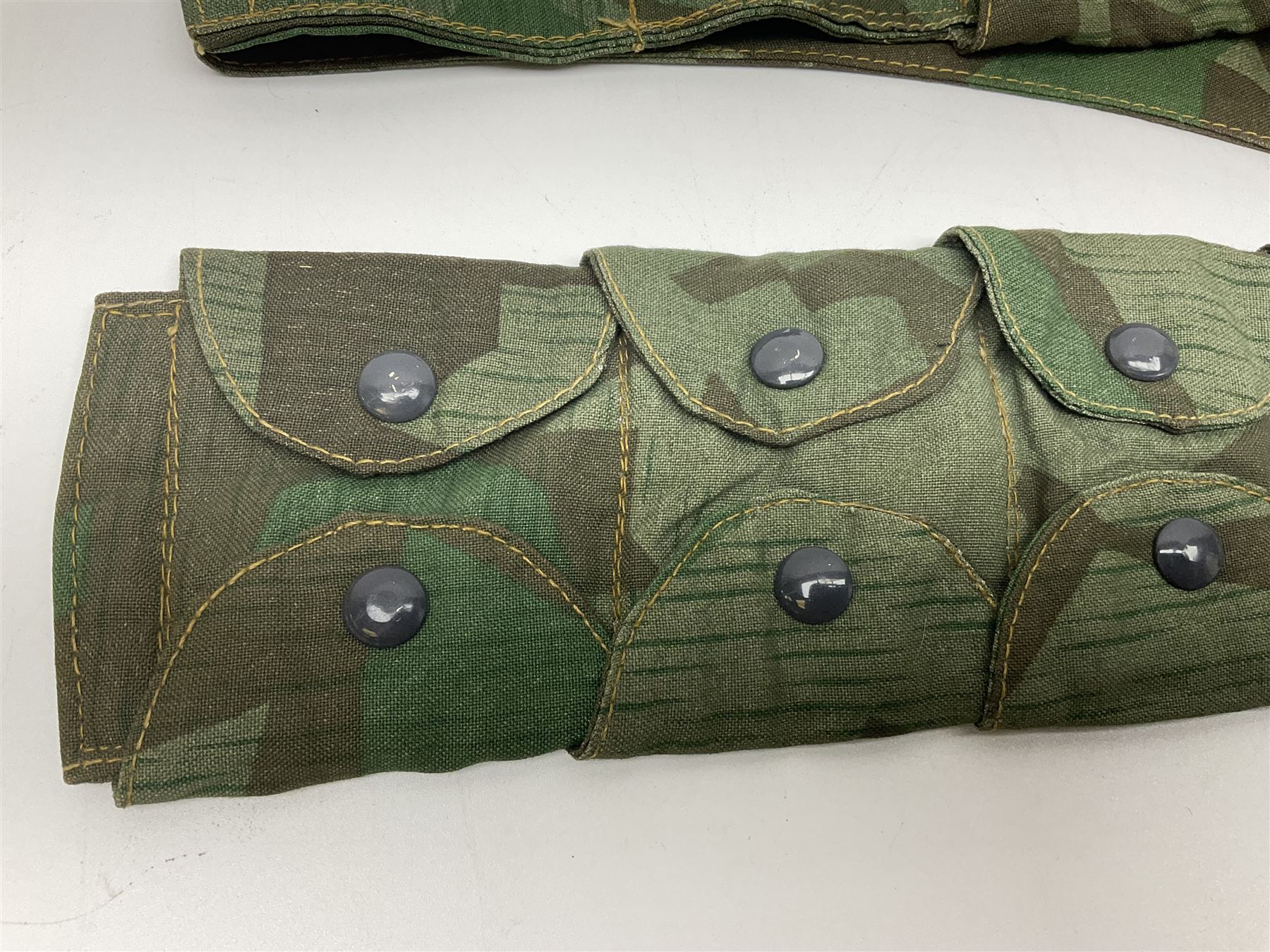 WW2 German Luftwaffe Parachutist's camo bandolier; stamped 0/0510/0052 1943