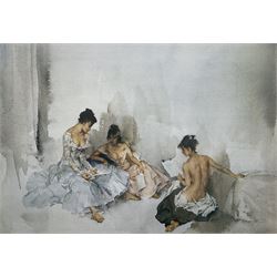 After Sir William Russell Flint (Scottish 1880-1969): 'Act II Scene I', limited edition colour print numbered 783/850 pub. 1985, 39cm x 57cm