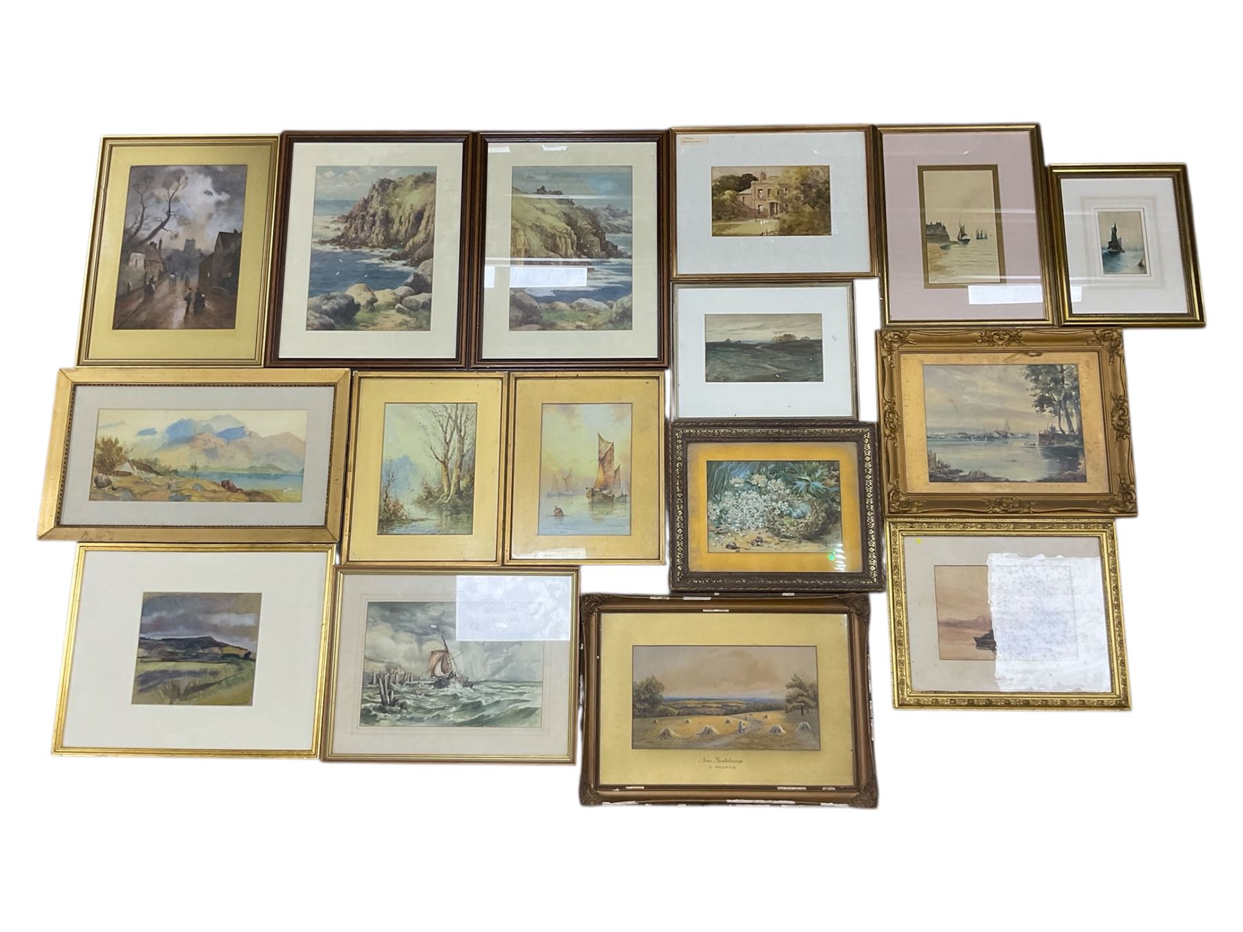Collection of principally early 20th century watercolours, artists including George Sykes, David James Carr, W Hamilton Booth, Kate Patterson, C Maurice, J Russell, etc