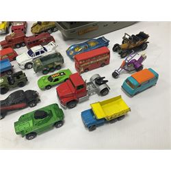 Sutcliffe ‘Sea Wolf’ clockwork atomic submarine, boxed; Mamod SP2 Steam Engine, lacking chimney; with quantity of playworn die-cast vehicles to include Corgi, Matchbox etc