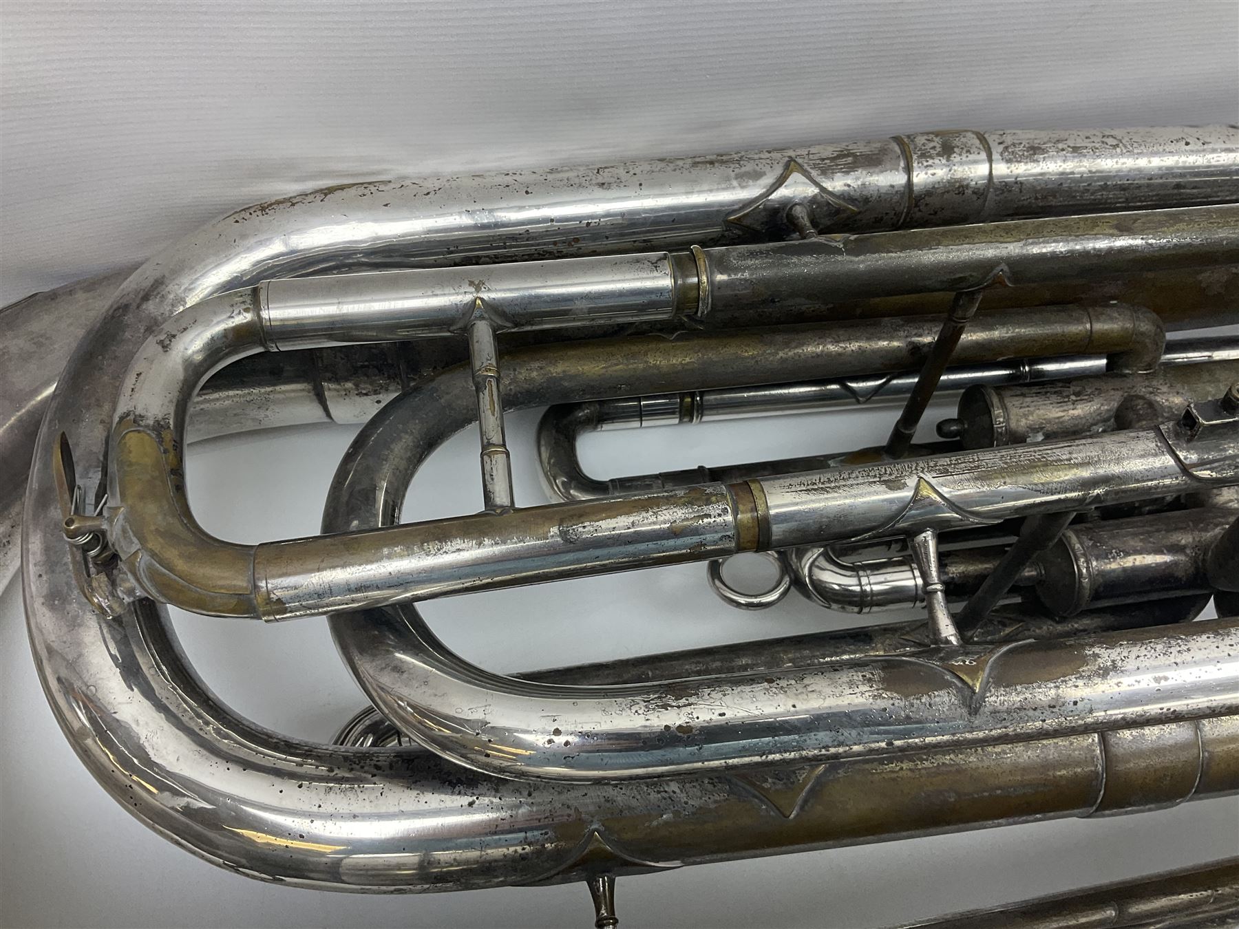 Salvation Army Class A Bb tuba for restoration or display H79cm