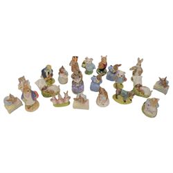 Collection of Royal Albert and similar Beatrix Potter figures, including Cottontail, Tommy Brock, John Joiner etc 