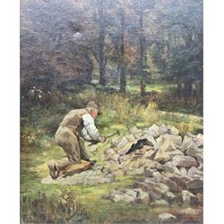 Charles Herbert Thompson (Cornwall 1870-1946): 'Breaking Stones', oil on canvas signed and dated 1913, 60cm x 49cm 
Provenance: private collection, purchased Bonhams Cornwall 1st March 2007 Lot 237