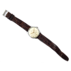  Cyma automatic wristwatch, on crocodile leather strap  