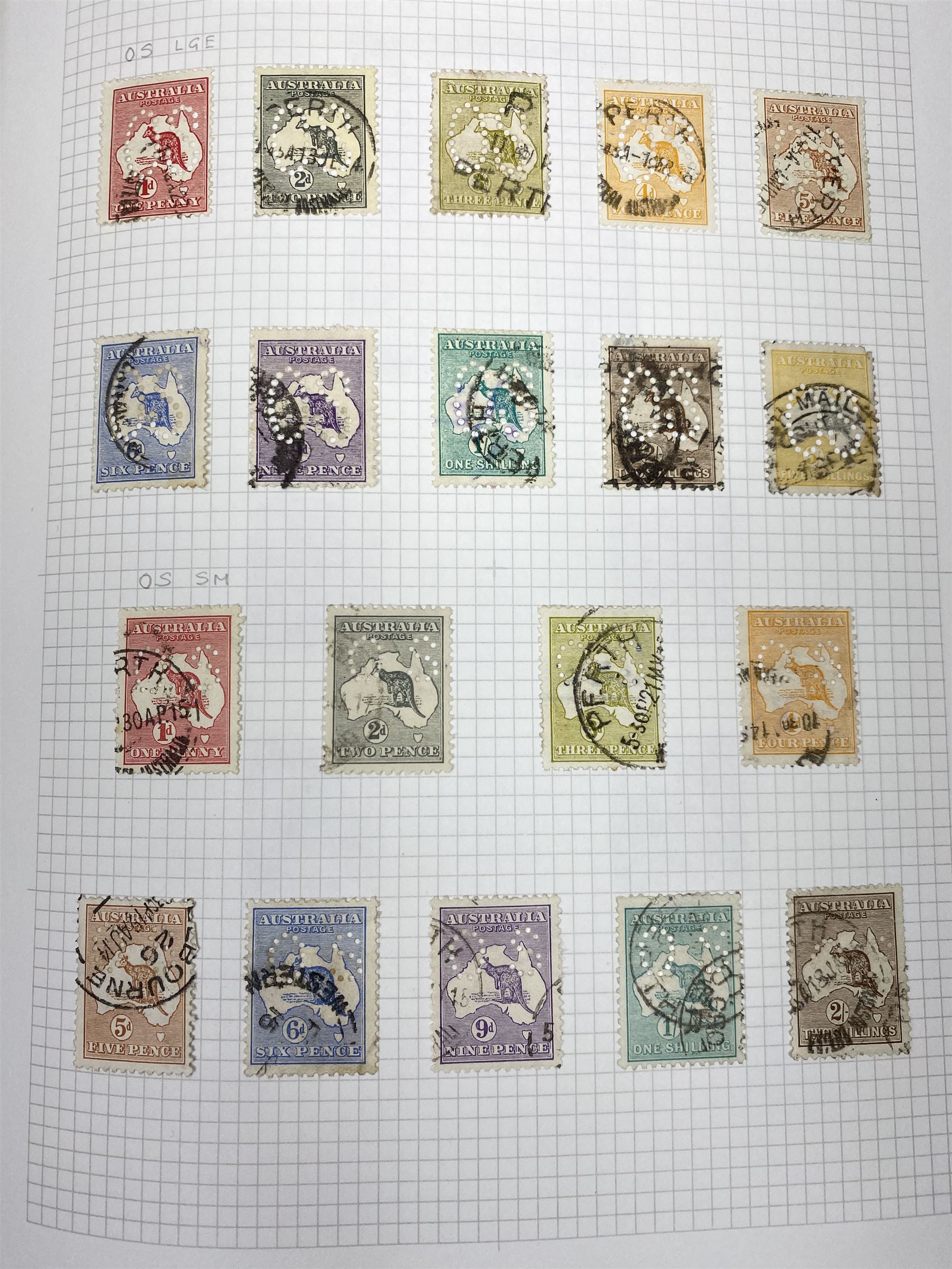 Australia 1913 and later stamps, including used and unused examples, postage due stamps, Queen Elizabeth II issues etc, housed in 'The Utile Hinged Leaf Album'