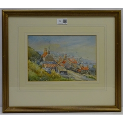  James Ulric Walmsley (British 1860-1954): Henrietta Street Whitby, watercolour signed with monogram and dated '40,  17cm x 25cm  DDS - Artist's resale rights may apply to this lot     