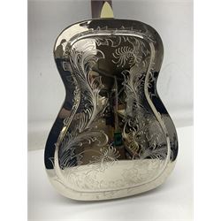 Ozark Dobro chromium plated on brass National style resonator guitar with foliate engraving L98cm; in Ritter soft carrying case