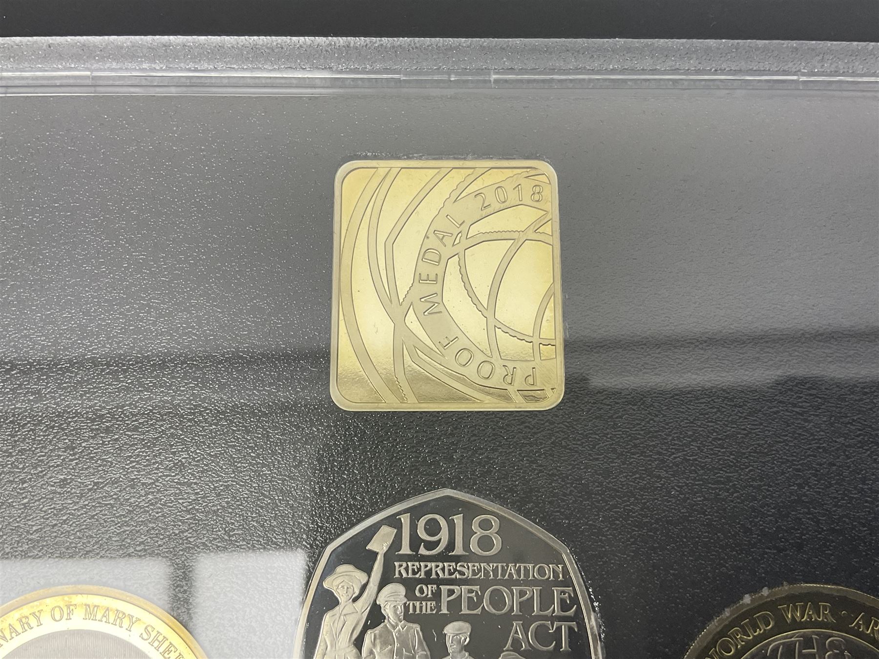 The Royal Mint United Kingdom 2018 proof coin set, commemorative edition, cased with certificate