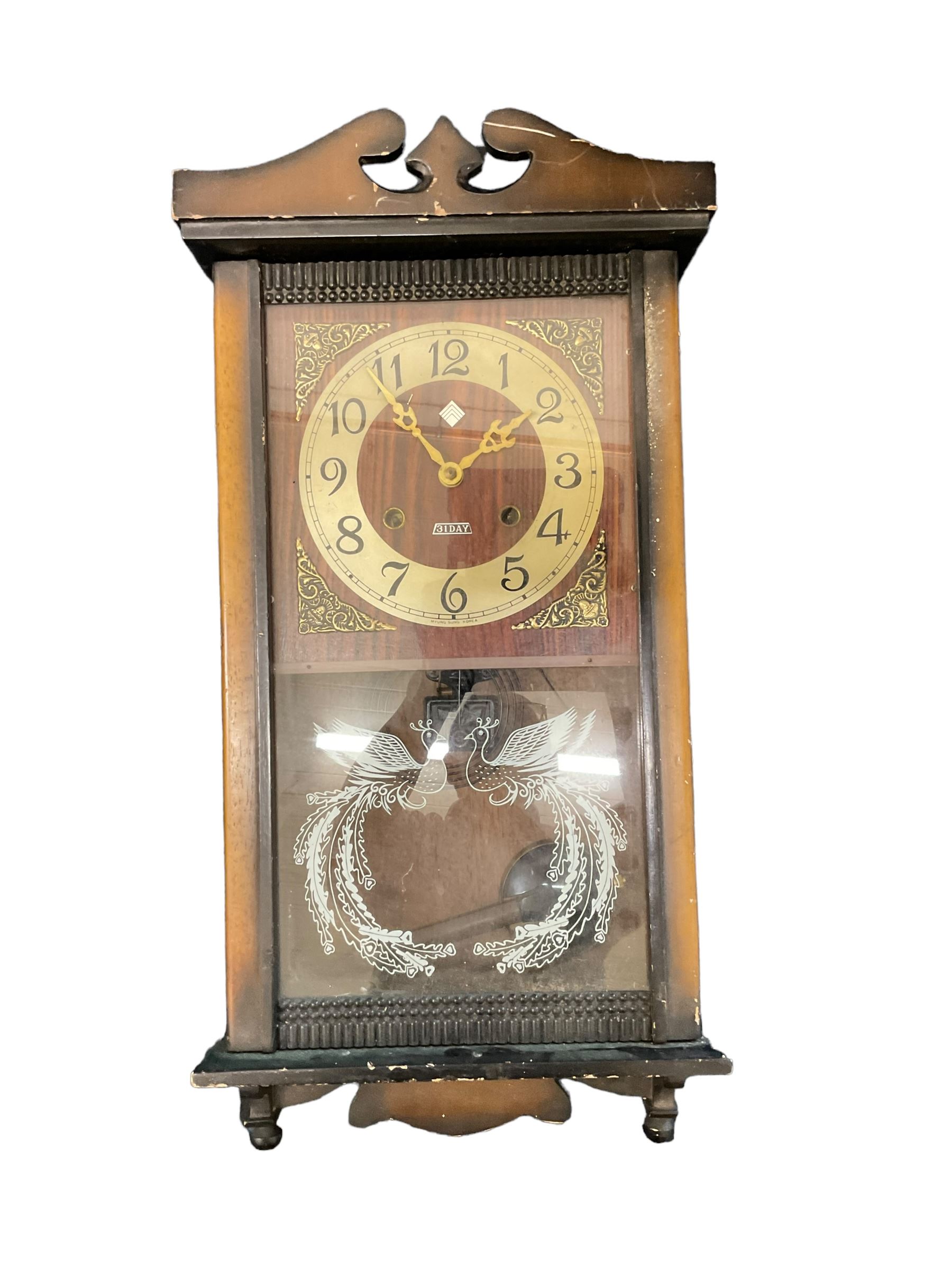 Four 20th century wall clocks