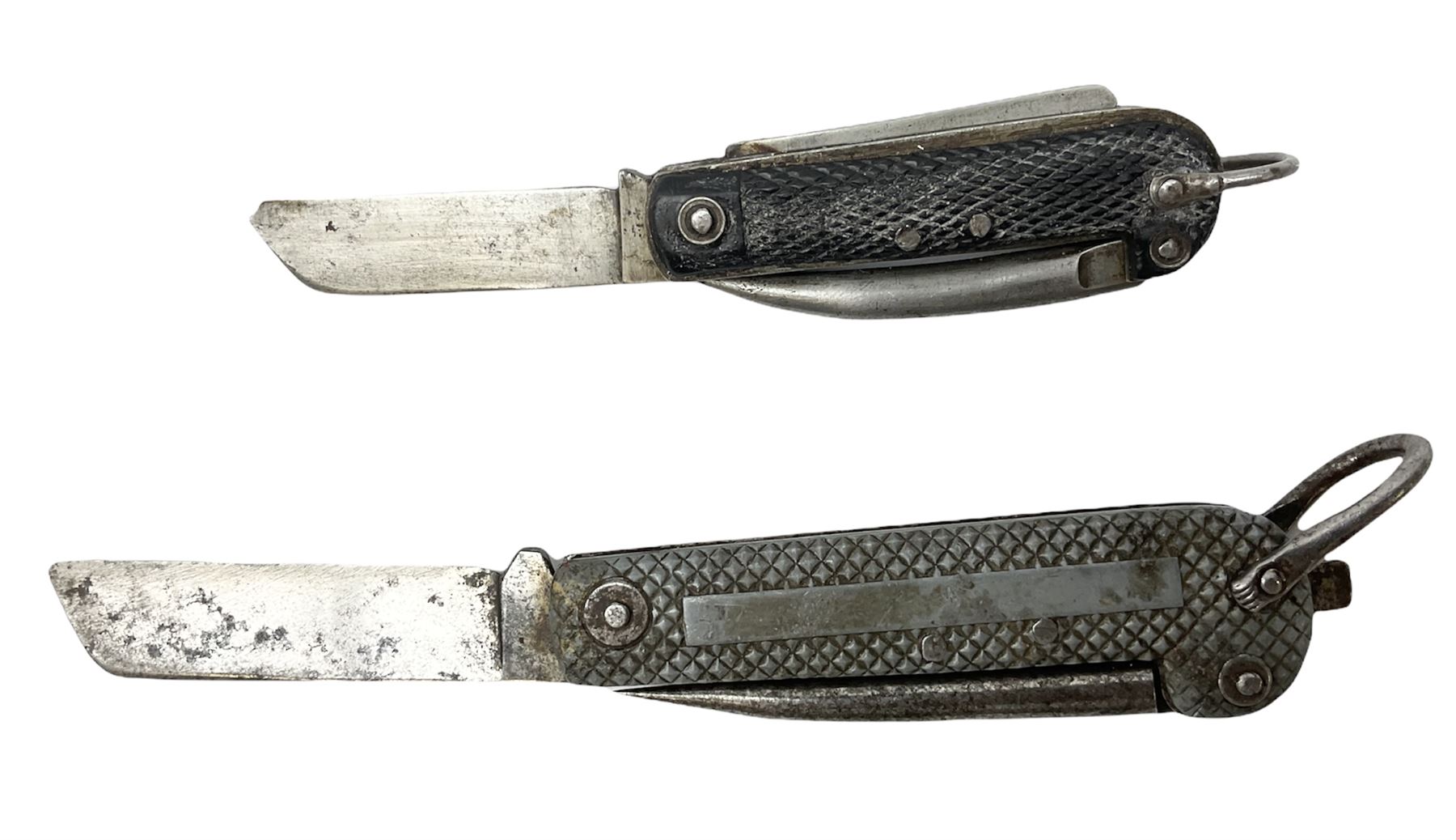 WW2 British army folding jack clasp knife the blade marked A.H. Bisby Co Ltd Sheffield