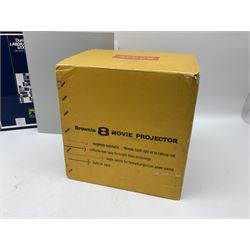 Bolex Paillard P3 Zoom Reflex camera body, serial no 38090, with 'B te S.G.D.G Som Berthiot Pan-Cinor 1:1.9 f=8a 40' lens, serial no. 40251438 in case, Kodak Brownie movie camera, Kodak model 2 Brownie movie camera and a Kodak 8 Movie Projector A-15G and other camera equipment 