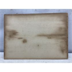 George Weatherill (British 1810-1890): 'Roseberry Topping & Cook's Monument', watercolour unsigned, original title on the mount 13cm x 24.5cm (unframed)