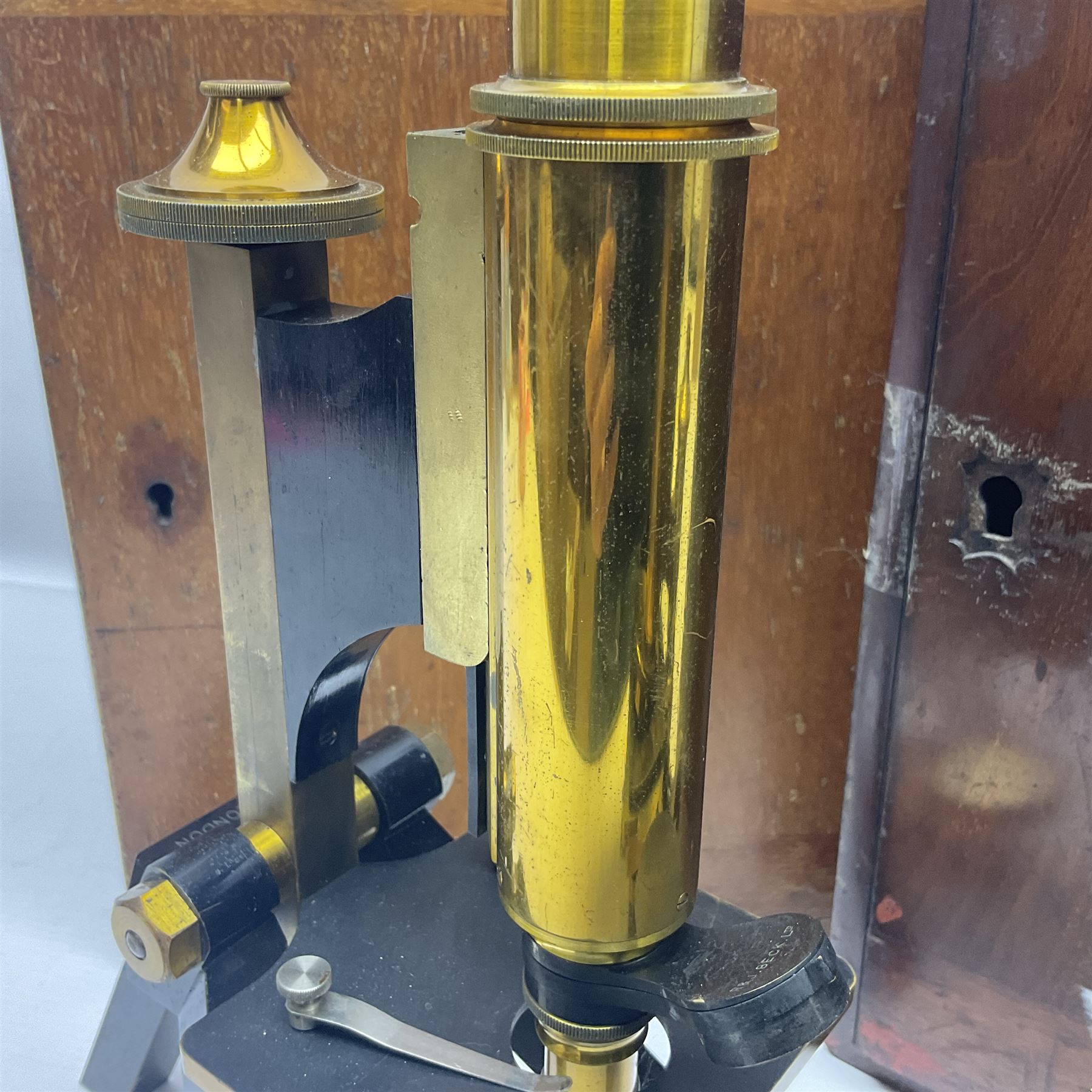 Two R & J Beck microscopes, no 22512 and no 25117, both in original wooden boxes 