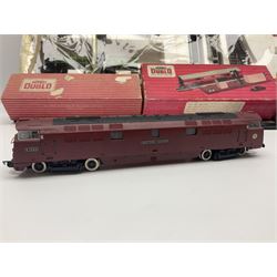 Hornby '00' gauge - LNER Heavy Goods Electric train Set with Class B12 4-6-0 locomotive No.8509, tender, seven wagons and accessories; boxed; Class 52 'Western' Diesel Hydraulic C-C locomotive 'Western Courier' No.D1062; Class 3F 'Jinty' 0-6-0 tank locomotive No.47606; and six goods wagons; two power controllers and oddments of track; all unboxed; together with Hornby Dublo TPO Mail Van Set with separate Line Side Apparatus and Junction Signals; all boxed