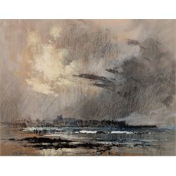 Robert Leslie Howey (British 1900-1981): 'View From Seaton Carew Beach', mixed media signe...