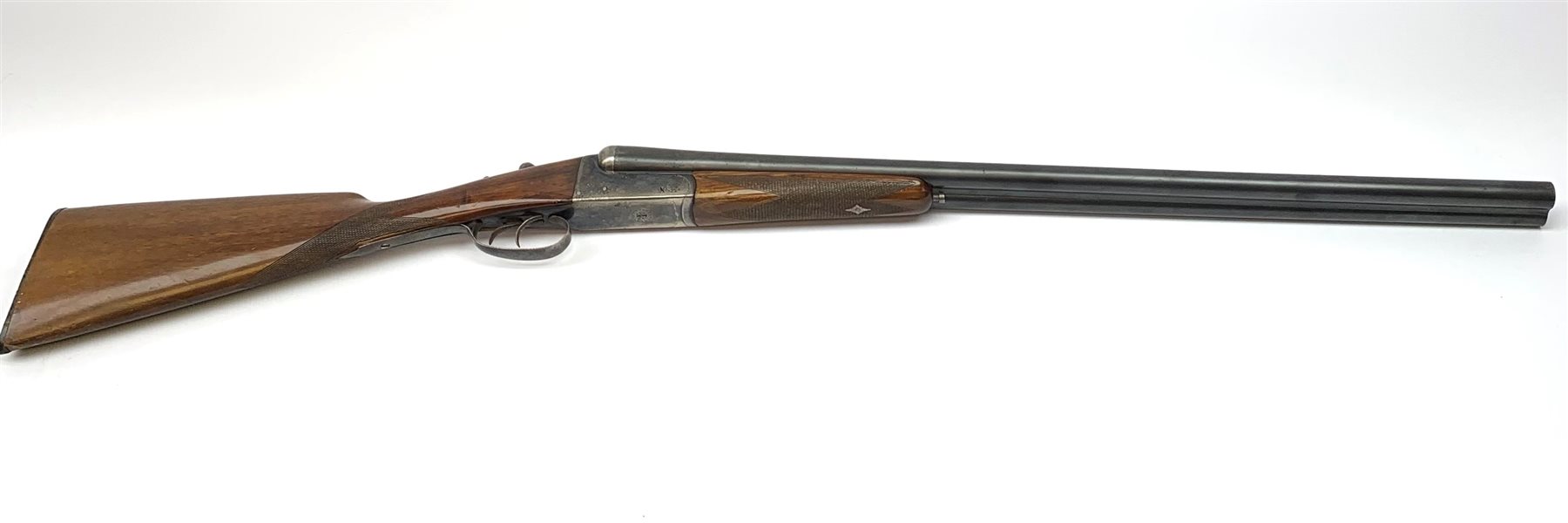 Spanish Zabala 12-bore box lock non-ejector side-by-side double barrel shotgun with walnut stock and 70cm barrels, No.22100, L113cm overall SHOTGUN CERTIFICATE REQUIRED