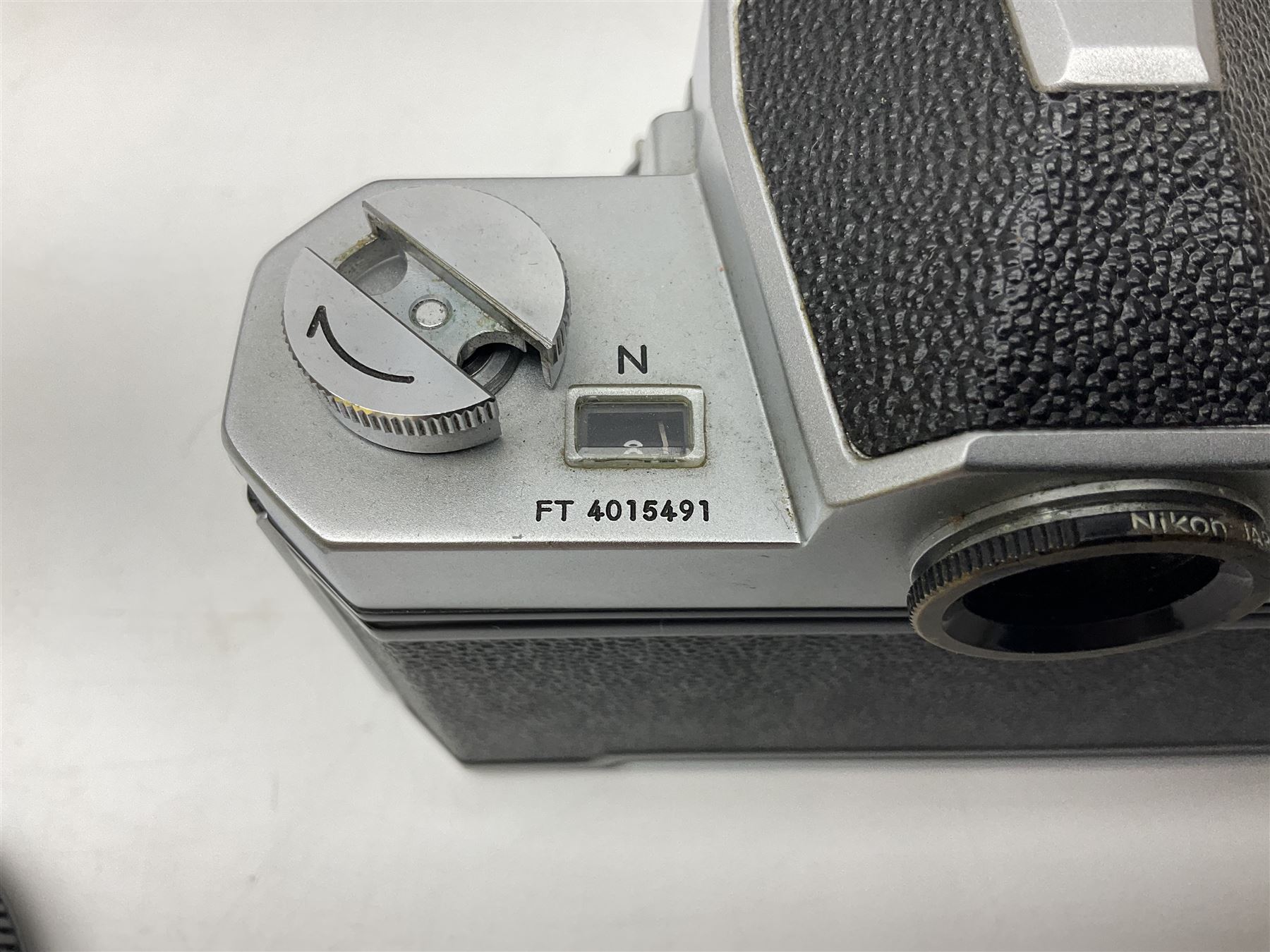 Nikkormat FT2 camera body, serial no. 5066813, in original packaging, together with Nikkormat EL camera body, serial no. 5577358, with Nikon Nikkor 50mm 1:1.8' lens no. 2143575, Nikkormat FT, serial no. 3968385, and Nikomat FT camera body, serial no. 4015491