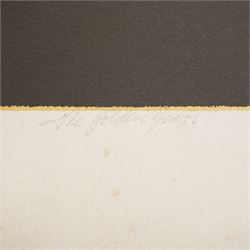 David Oxtoby (Yorkshire Pop Artist 1938-): Bob Dylan - 'Golden Years' and 'Highway Man', lithograph and etching in colours signed titled and dated 1978 & '74 in pencil, numbered 2/30 & 6/10 artists proof, respectively, max 68cm x 56cm (2) (unframed)
