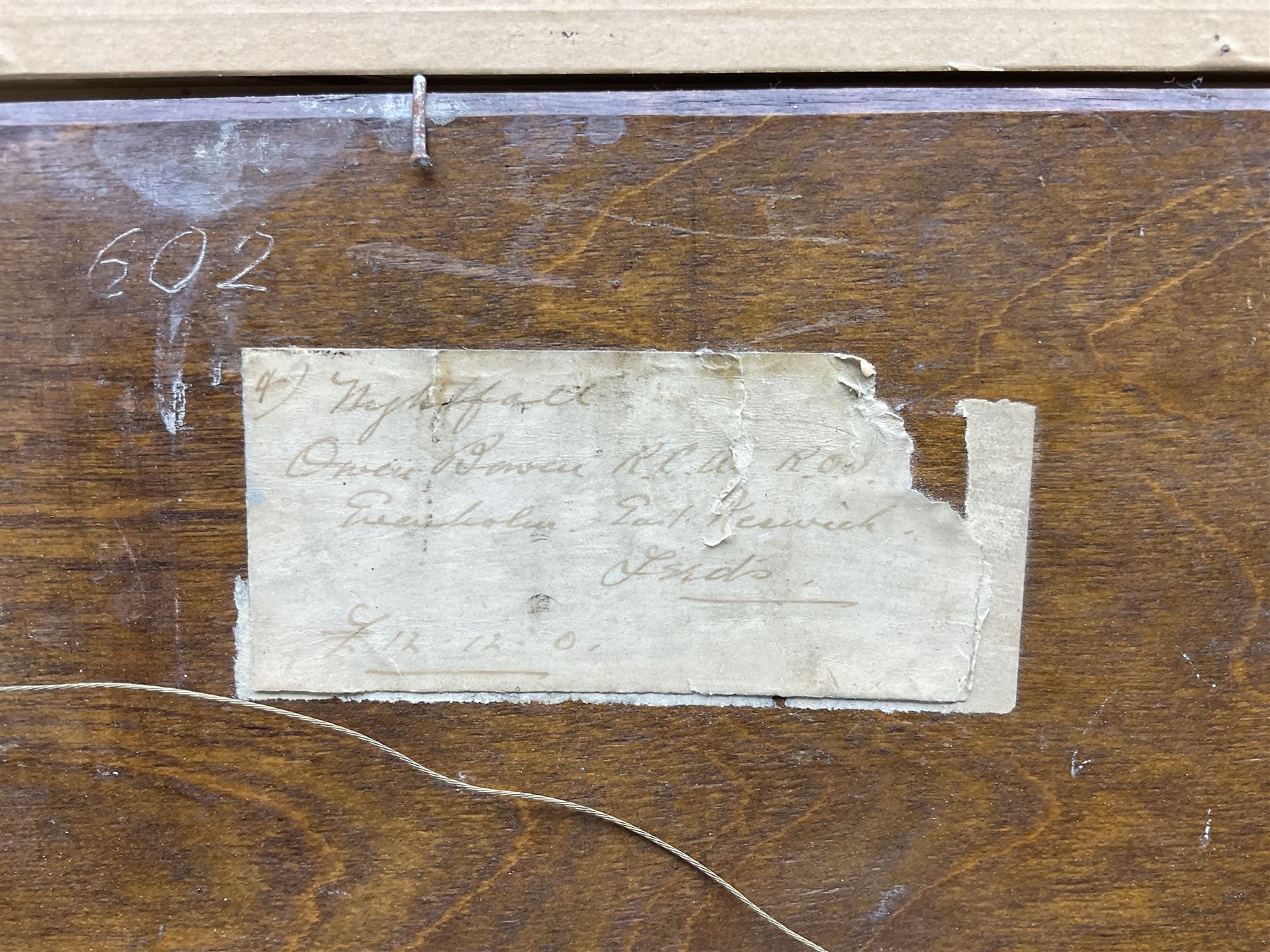 Owen Bowen (Staithes Group 1873-1967): 'Nightfall' - Driving the Flock, oil on panel signed 28cm x 42cm 
Provenance: private collection, purchased 'A Passion for Paintings - The Yorkshire Collection of Claire & Bert Rendall', Pannett Art Gallery, Whitby 2013. Herbert Rendall (1927-2007) was a prodigious collector of Yorkshire artists.