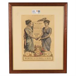 Set of Beechams Advertising prints from the London Illustrated News, including frame 56cm x 46cm (3)