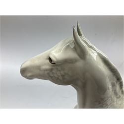 Beswick Large Hunter in grey no. 1734, printed mark beneath, H30cm