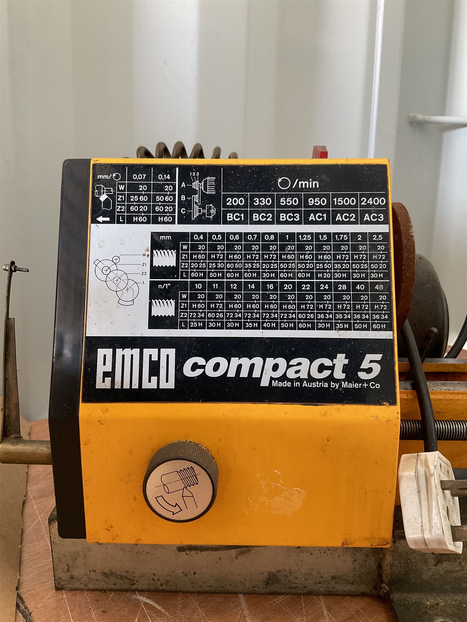 ''EMCO compact 5 '' lathe And '' lorch Schmidt'' mini lathe . - THIS LOT IS TO BE COLLECTED BY APPOINTMENT FROM DUGGLEBY STORAGE, GREAT HILL, EASTFIELD, SCARBOROUGH, YO11 3TX