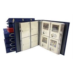 Mostly Benham first day covers and post cards, including 'Christmas 1983', 'The City of Edinburgh', 'British Cattle', 'The Cornish Riviera', 'British Insects' etc, housed in eight folders