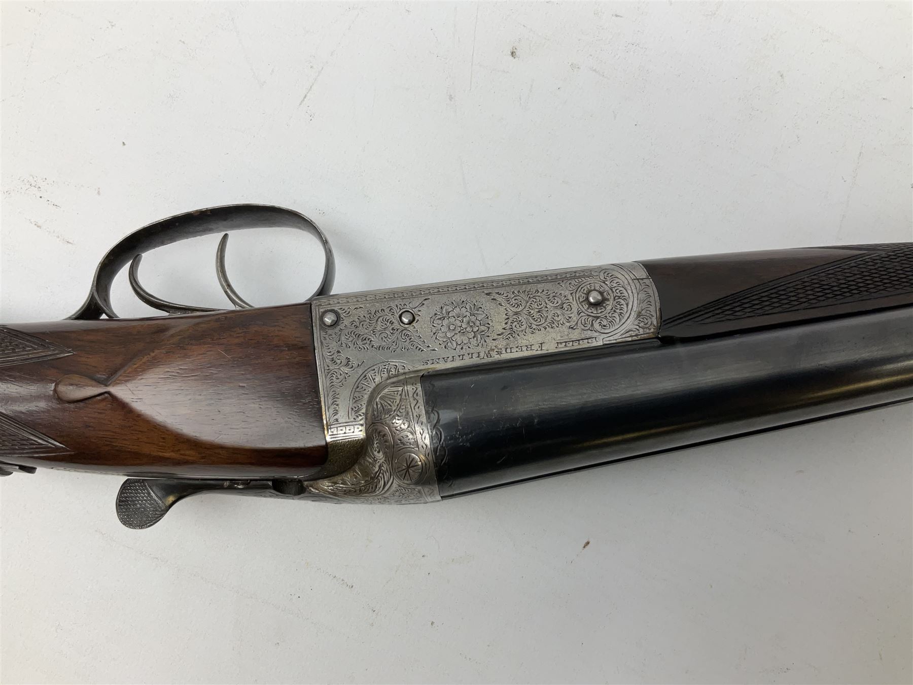 Fred Williams London & Birmingham 12-bore side-by-side double barrel box-lock non-ejector sporting gun with 2 1/2