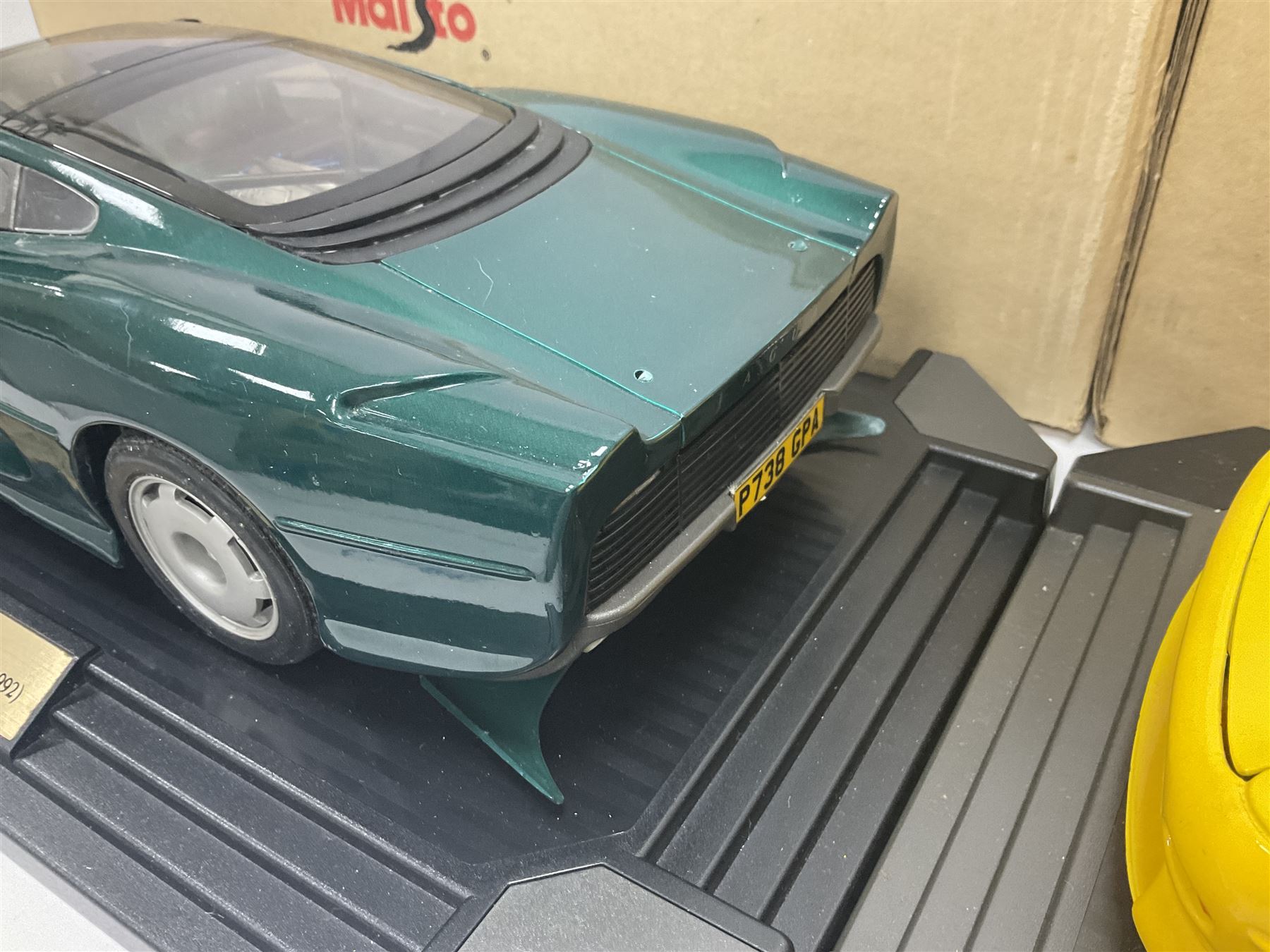 Two Maisto 1:12 scale cars comprising 1992 Jaguar XJ220 Racing car