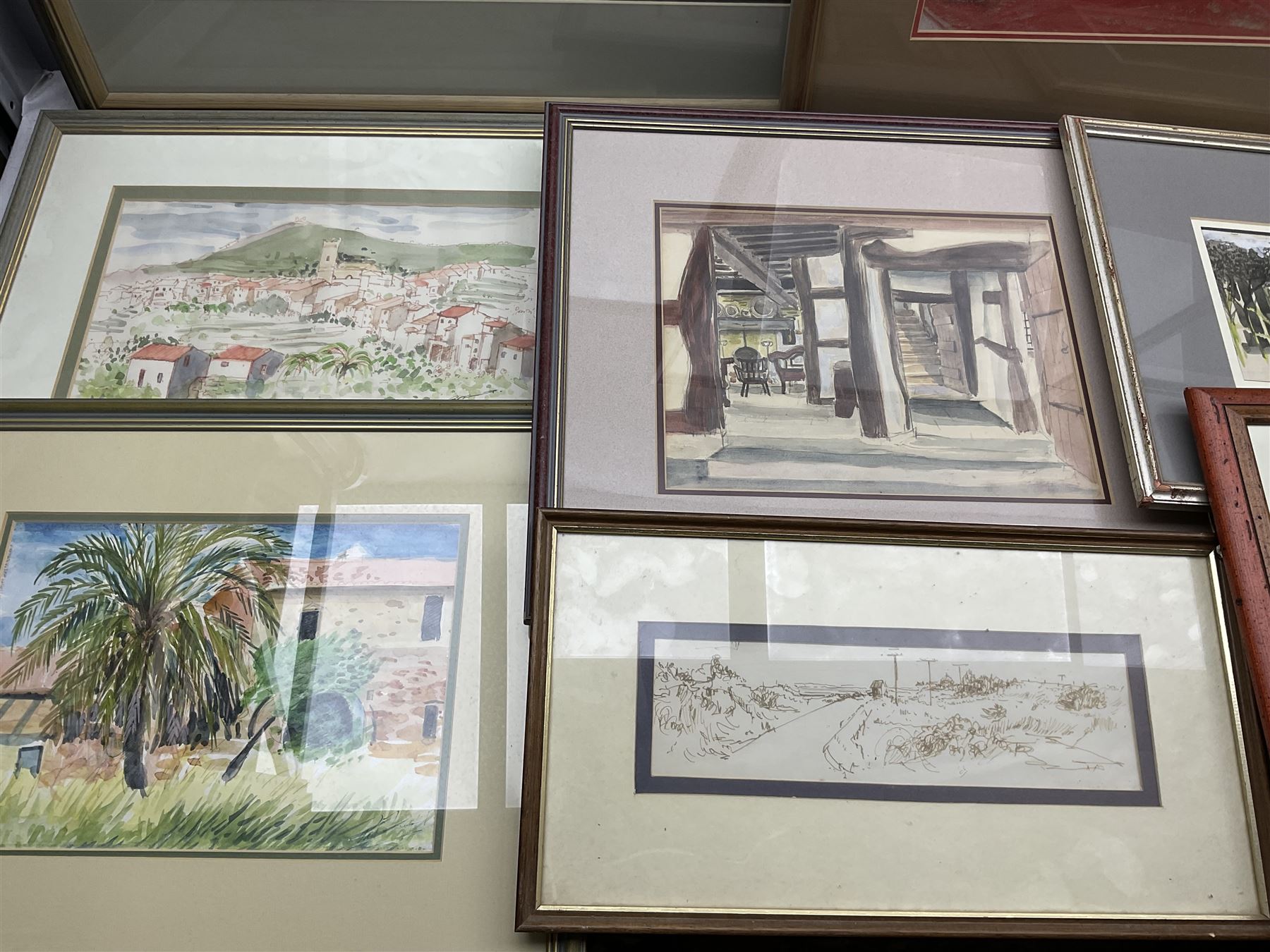 Pat Faust (British fl.1950-2000); Collection of framed paintings in various media to include local scenes of Scarborough and Filey etc. 