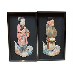 Two Japanese relief pictures