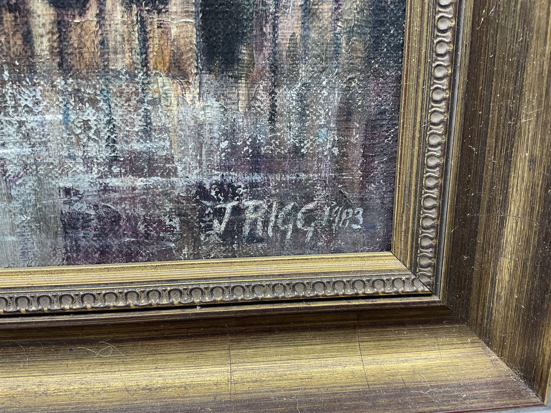 Jack Rigg (British  1927-2023): 'Morning Calm', oil on canvas signed and dated 1983, titled and dated 1984 verso 45cm x 65cm