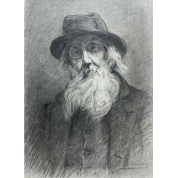 Percy Morton Teasdale (Staithes Group 1870-1961): Bearded Gentleman, pencil signed 36cm x 26cm 
Provenance: from the estate of Robin Hoods' Bay artist John Harold Wood whose sister was married to Teasdale.