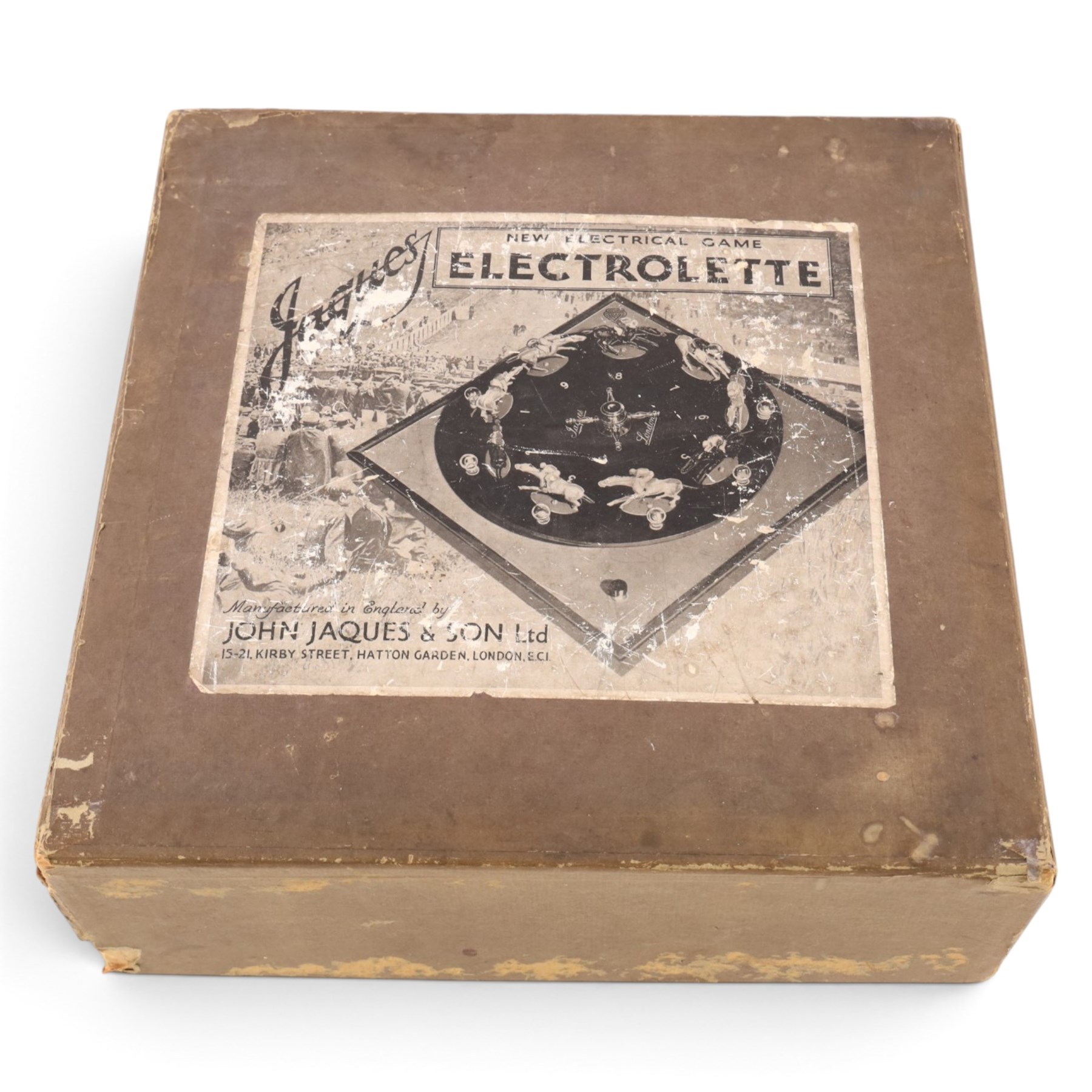 John Jaques & Son Ltd Electrolette electronic horse racing game, boxed with instructions