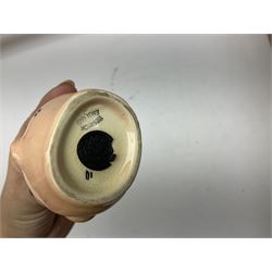 Beswick model of a seated bulldog, model no. 1872, Beswick Laurel & Hardy cruet set on stand, no. 575, Melba Ware animal figures to include large horse, hippo, rhino, USSR tiger cub figure, other ceramics to include Mason's lidded jar etc