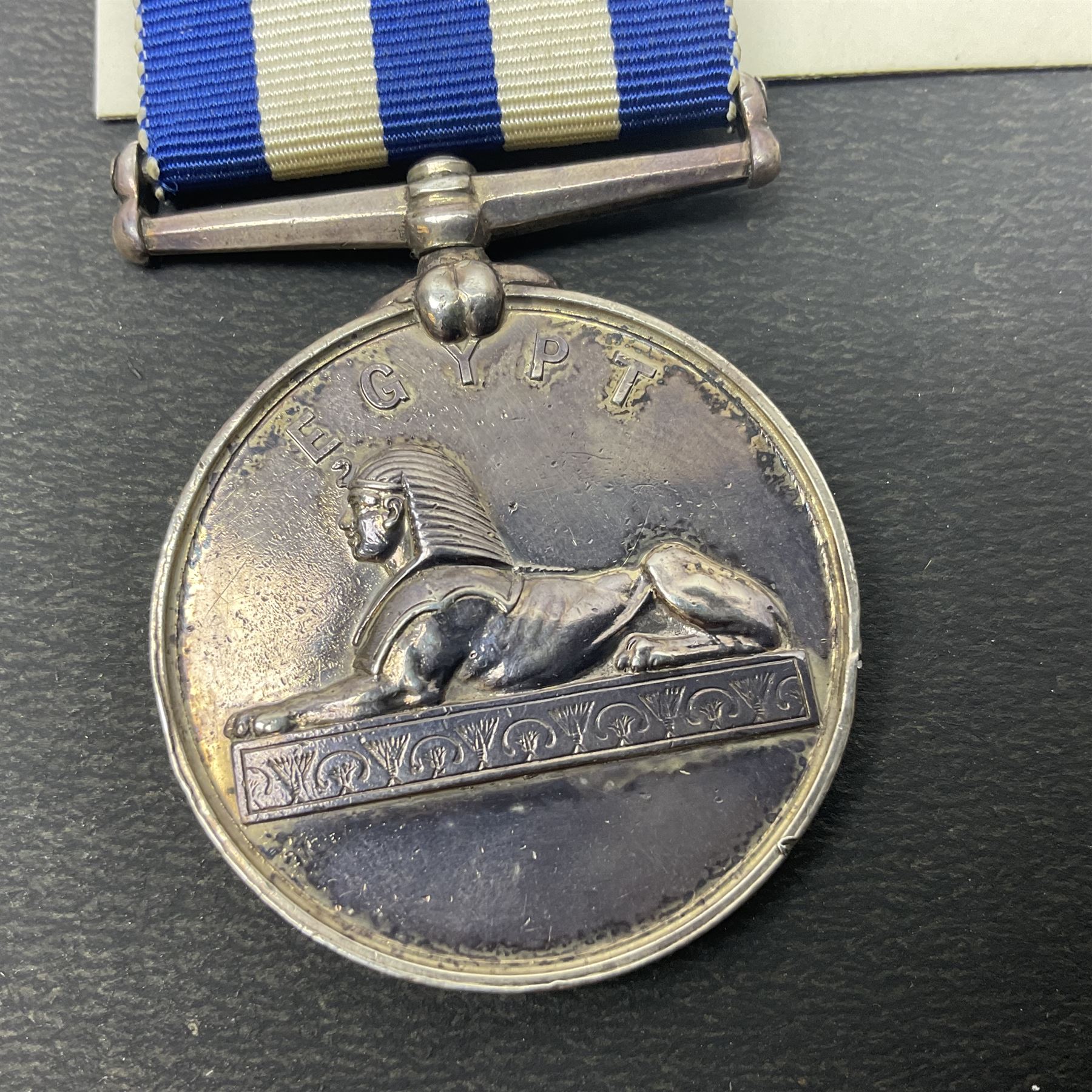 Victoria Egypt Medal 1882-89 awarded to 37 Pte. B. Massey 1/Yorkshire Regiment; with ribbon