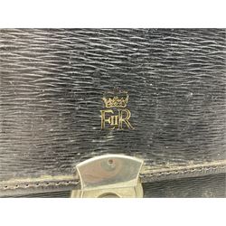 Vintage government officer's briefcase, with Crown and ER motif, H31cm