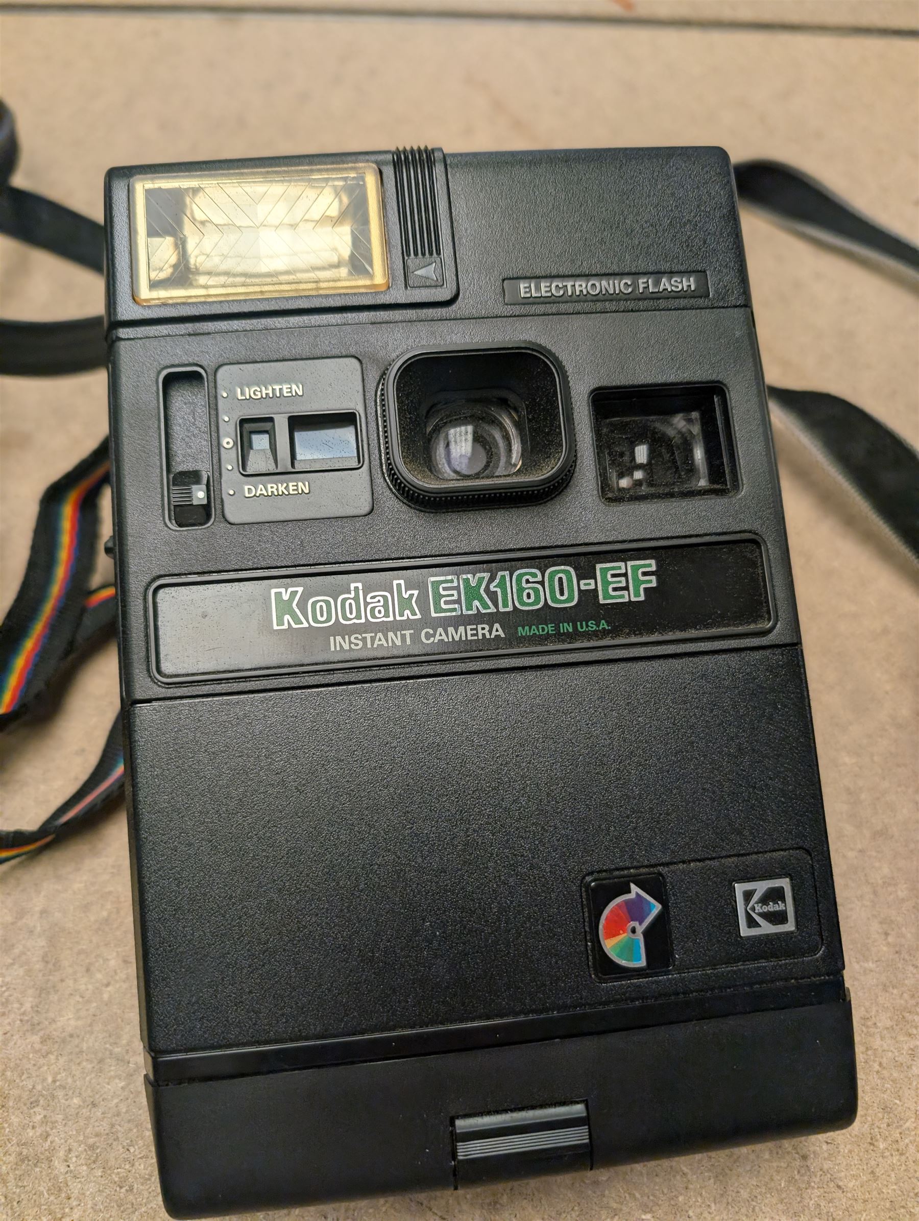 Canon T90 camera and a Kodak EK 160-EF camera