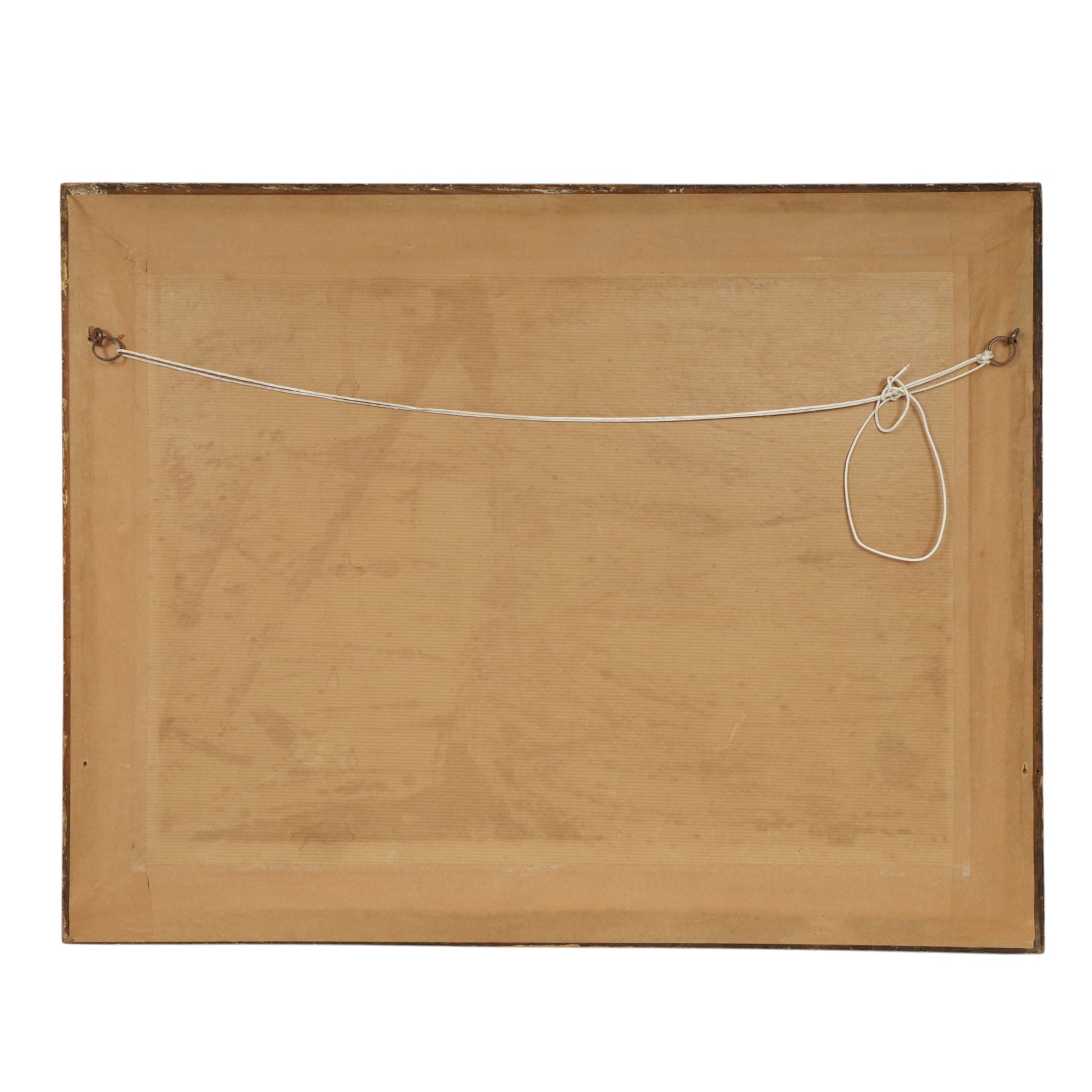 Early 19th century British sailor's woolwork or 'Woolie' depicting HBM Ship President, a three masted frigate, worked in white, browns, and blues, the vessel depicting from a side view in full sail and flying the Red Ensign, inscribed 'H.B.M. Ship President 36 Guns' and indistinctly signed, including frame, 45cm x 58cm

Note: The ship “President” was captured in 1815 and taken into service with the Royal Navy. She served briefly as a 36-gun frigate before being broken up in 1818.