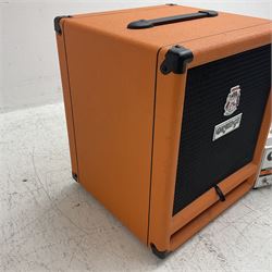 Orange 'Terror Bass' 500 watts Class D Hybrid Bass Amplifier; serial no.03742-0814; L30cm; and Orange 'Voice of the World' SP212 bass cabinet with 2 x 12