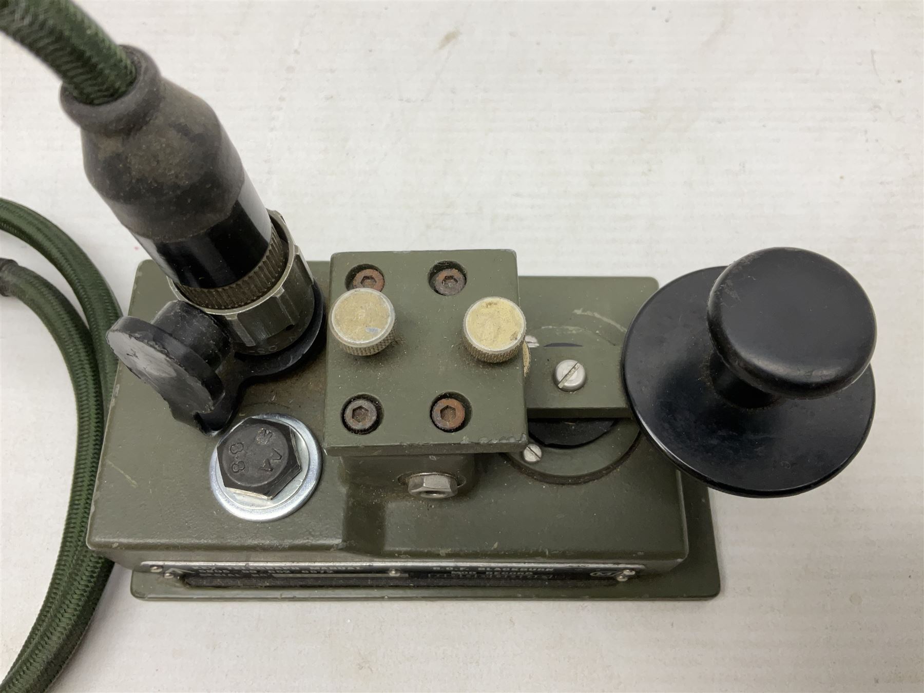 MOD British Army Royal Ordnance Factory R.O.F. Blackburn 93 Morse signals telegraph key with broad arrow