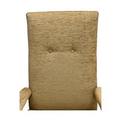 Cintique - late 20th century hardwood-framed easy chair 