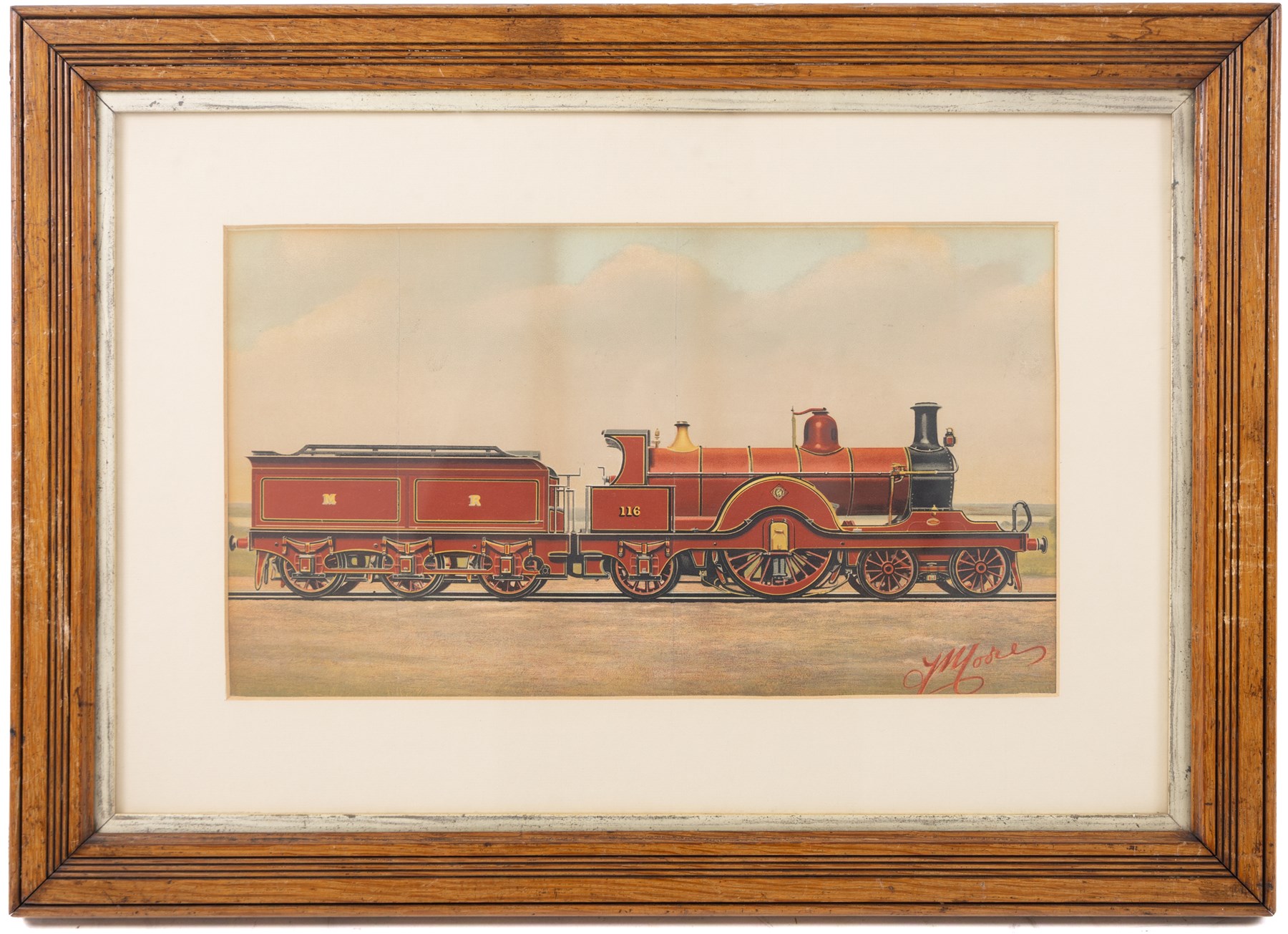 After Edwin Thomas Rudd (British 1861-1940): An East Coast Flier, Great Western Railway no. 3047 'Lord of the Isles', Midland Railway no. 116 and Caledonian Railway no. 769, four coloured prints max 21.5cm x 37.5cm (4)